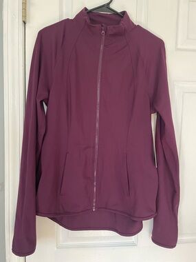Yogalicious Deep Purple Full-Zip Utility Jacket